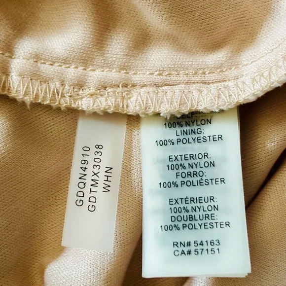 Guess Sz 14 Cream and White Embroidered Mesh Cutout Backless MIDI Dress w Slit - Picture 11 of 16